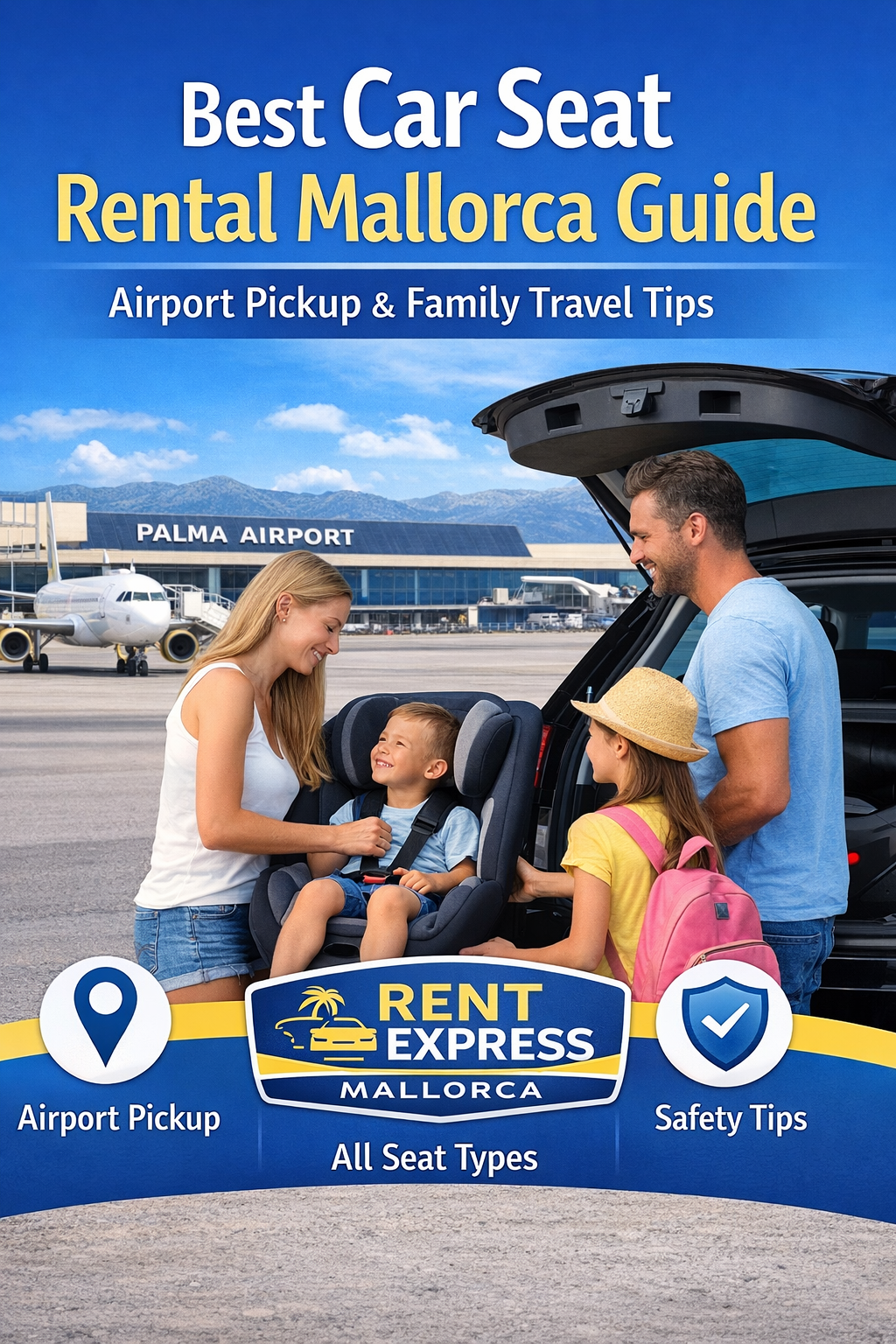 car seat rental Palma airport handover Bar Oasis