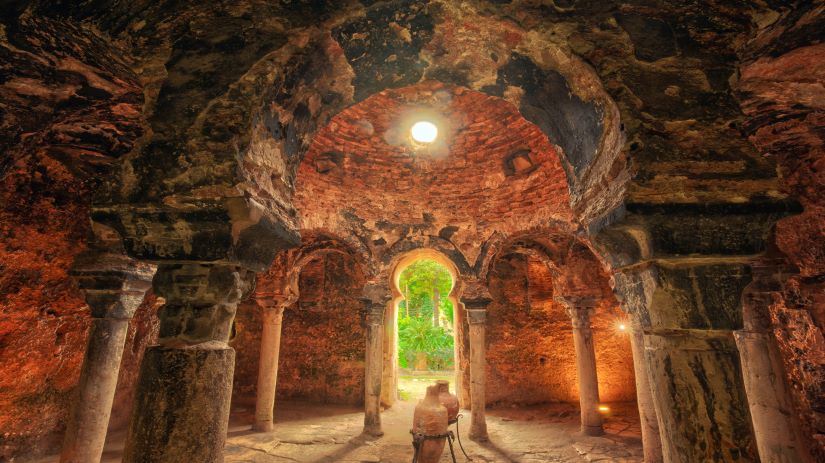 arab baths palma mallorca historisch