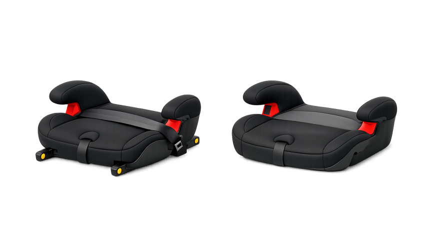 dos alzadores infantiles uno fijo con isofix y otro universal